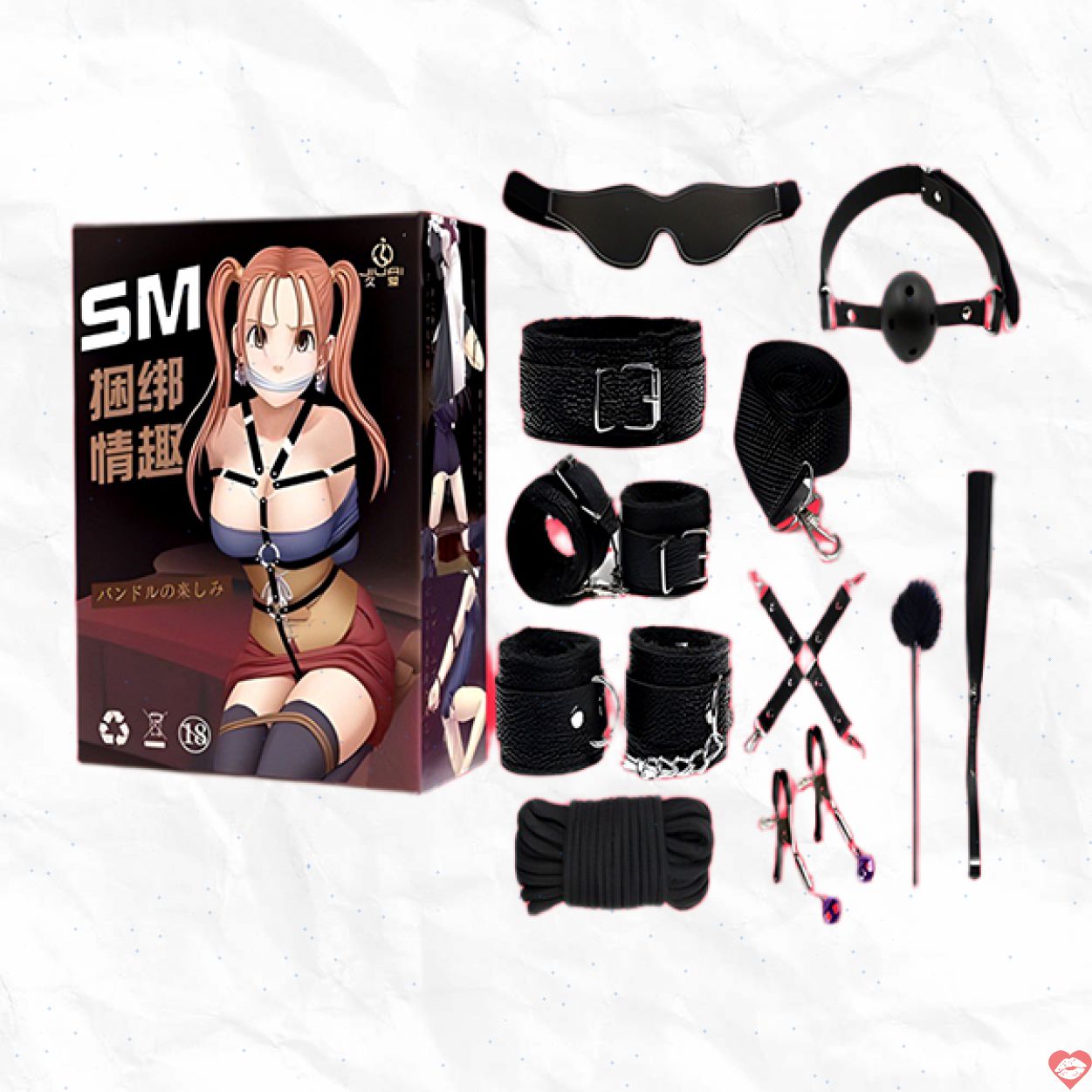 Bộ BDSM 10 món cao cấp Jiuai kích thích đam mê táo bạo 