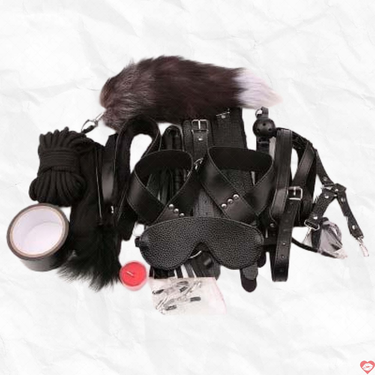 Bộ bạo dâm BDSM 12 món da crybull cao cấp