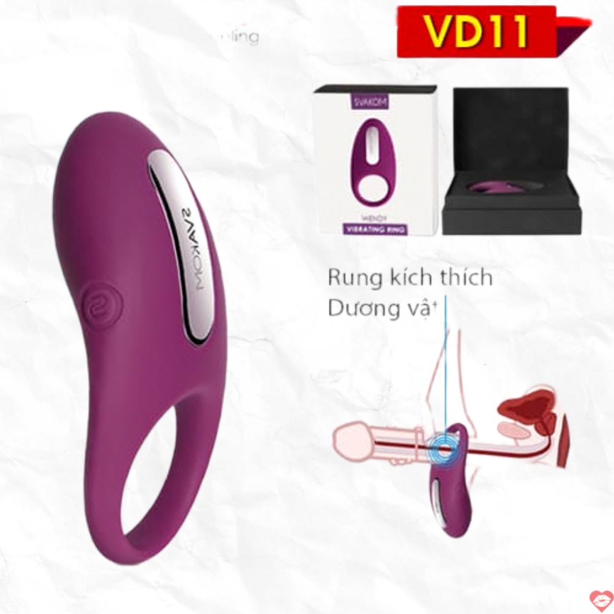 Winne-S Vòng Rung Cao Cấp USA Mẫu Mới Kích Thích Mạnh Mẽ 