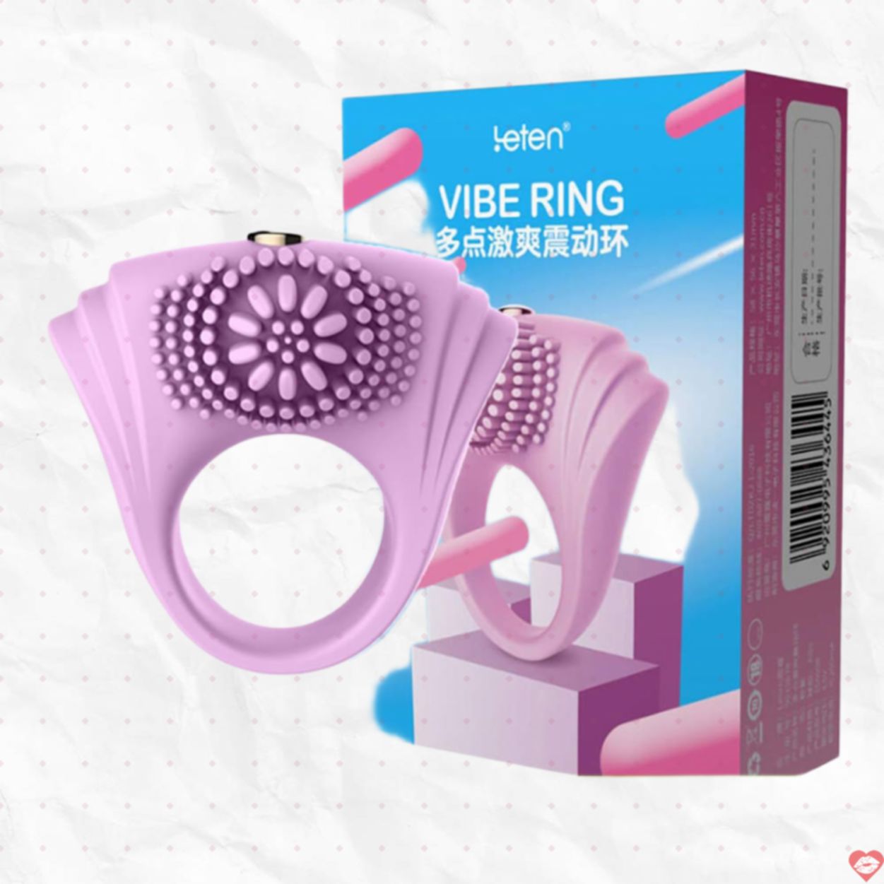 Vòng rung dương vật Leten Vibe Ring có gai kích thích mạnh mẽ
 