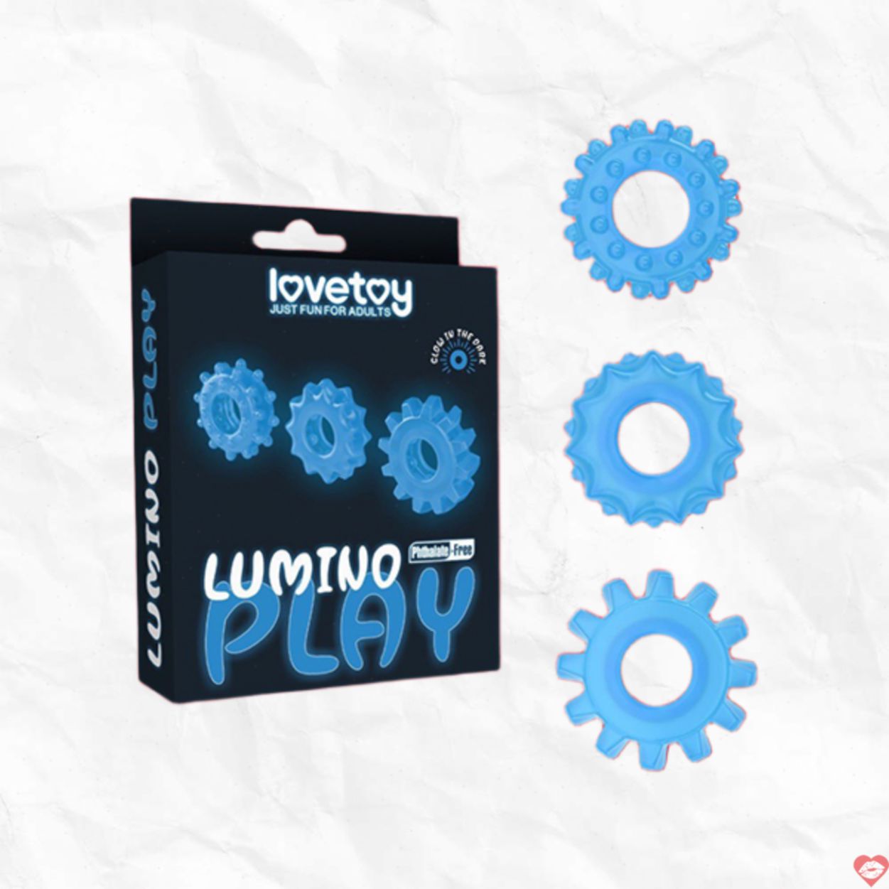 Set 3 vòng Lovetoy Lumino Play dạ quang kích thích cực mạnh 