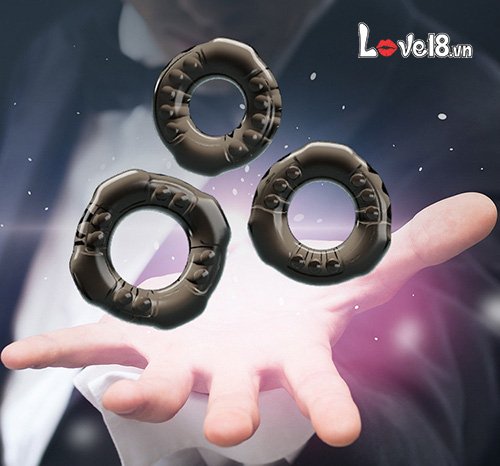  Nhập sỉ Bộ 3 vòng đeo dương vật chống xuất tinh sớm Baile Cock Rings Yvonne cao cấp