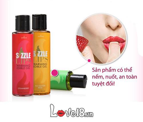  Kho sỉ Dầu Massage Làm Nóng Cơ Thể Nếm Được Sensuva Sizzle Lips giá tốt