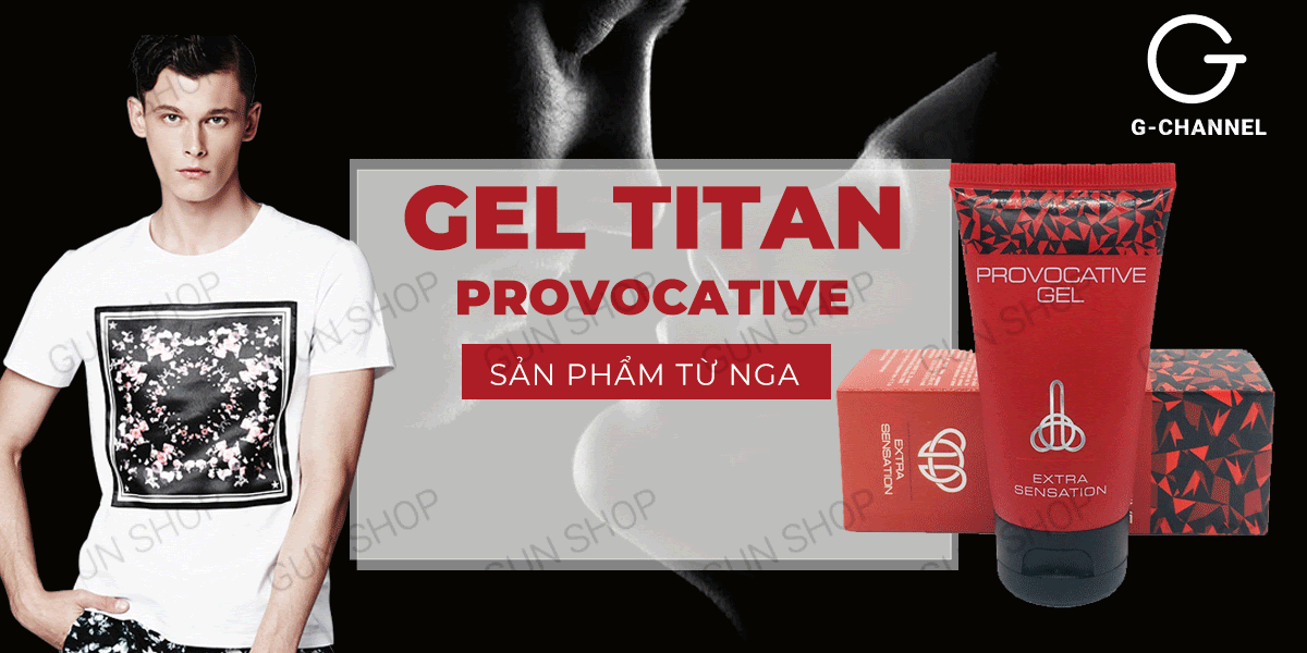  Cửa hàng bán Gel bôi trơn tăng kích thước cho nam - Titan Provocative - Chai 50ml nhập khẩu