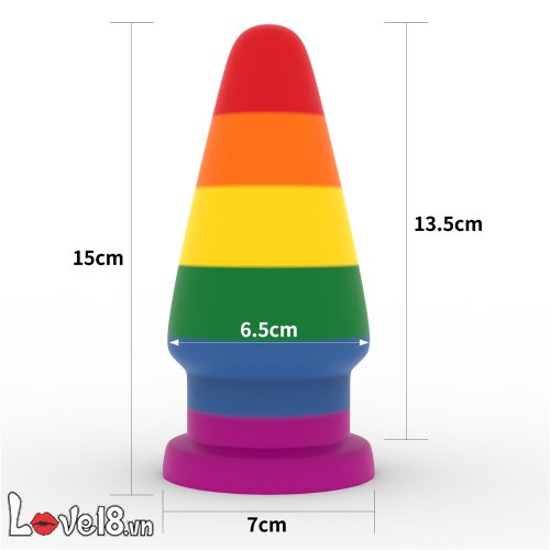  Phân phối Phích cắm hậu môn đa sắc Lovetoy Prider 6.0 giá sỉ